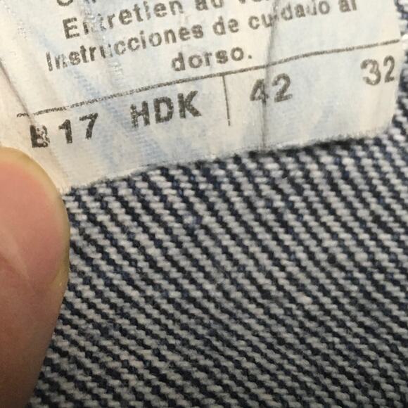 Carhartt B17 Jeans Relaxed Fit Tapered Leg Blue Men's 42 Denim Work Pants Casual - Picture 4 of 10